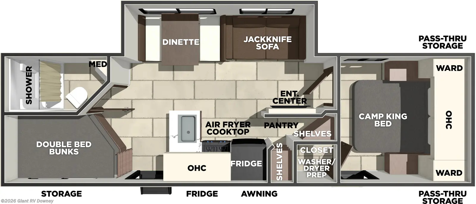 2026 Tracer 275BH by Prime Time from Giant RV in Downey, California
