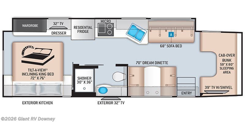 2022 Thor Motor Coach Omni SV34 - Used Super C For Sale by Giant RV in Downey, California