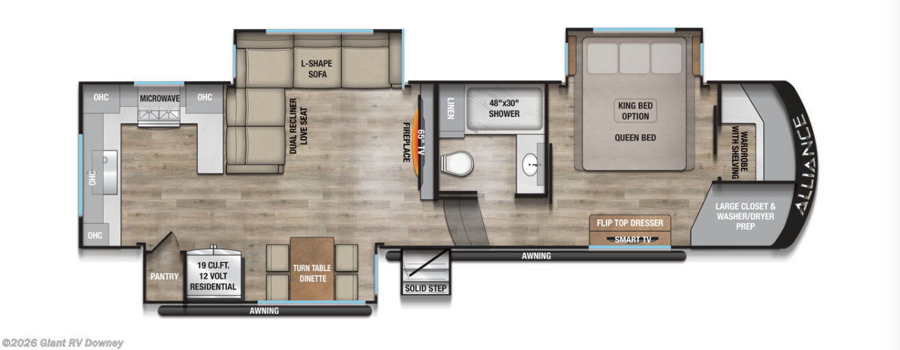 2026 Alliance RV Paradigm 312RK - New Fifth Wheel For Sale by Giant RV in Downey, California