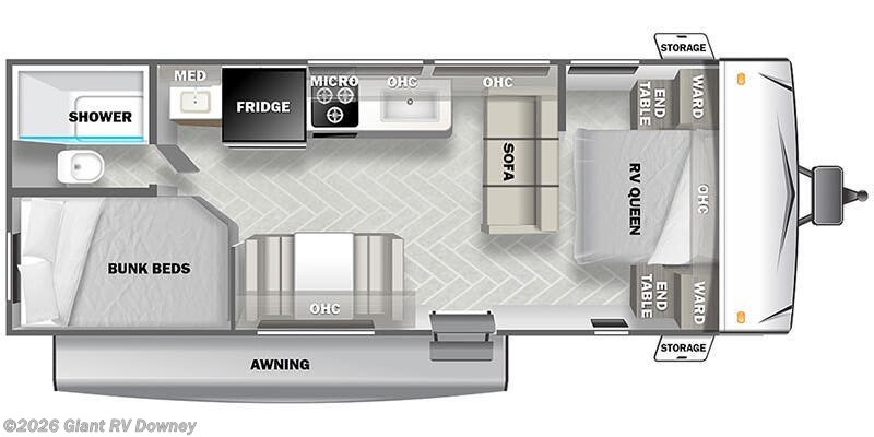 2025 Forest River EVO Factory Select Southwest 268BH - New Travel Trailer For Sale by Giant RV in Downey, California