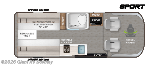 2026 Thor Motor Coach Tellaro 20US - New Class B For Sale by Giant RV in Downey, California