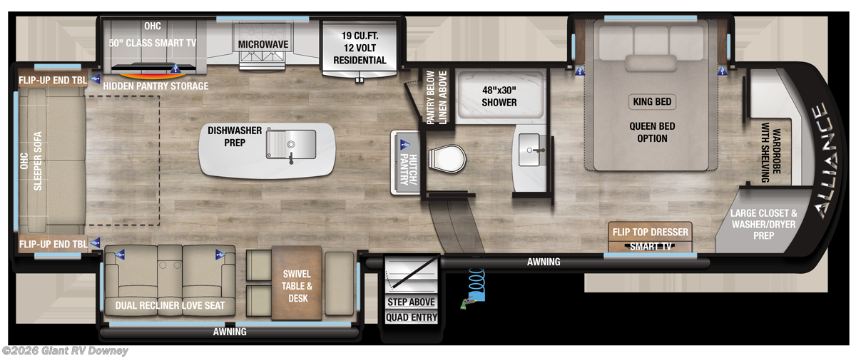 2026 Alliance RV Paradigm 310RL - New Fifth Wheel For Sale by Giant RV in Downey, California