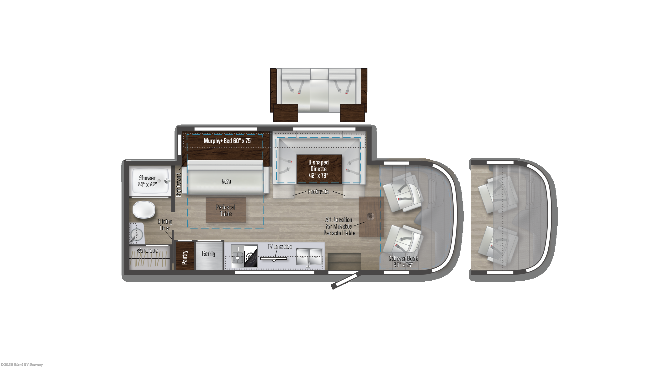 2027 Winnebago View 24D - New Class C For Sale by Giant RV in Downey, California
