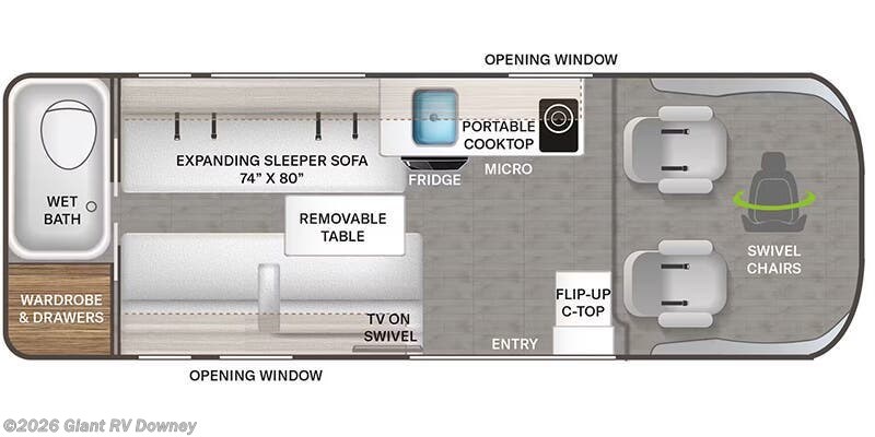 2027 Thor Motor Coach Tellaro 20L - New Class B For Sale by Giant RV in Downey, California