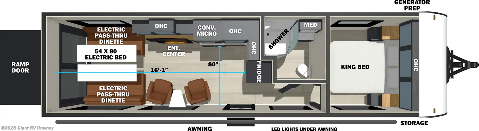 2026 Forest River Stealth 2730 - New Toy Hauler For Sale by Giant RV in Downey, California