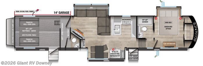 2026 Alliance RV Valor 44V14 - New Fifth Wheel For Sale by Giant RV in Downey, California