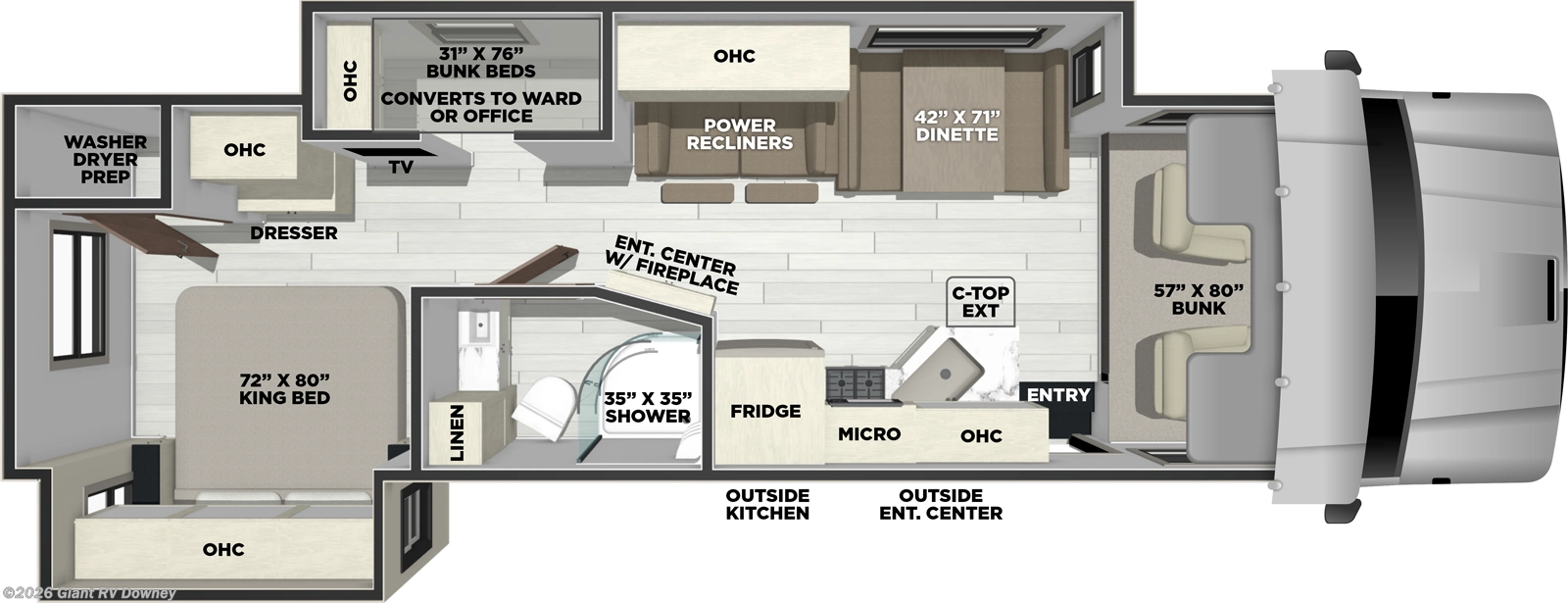 New 2026 Coachmen Entourage 340BH available in Downey, California