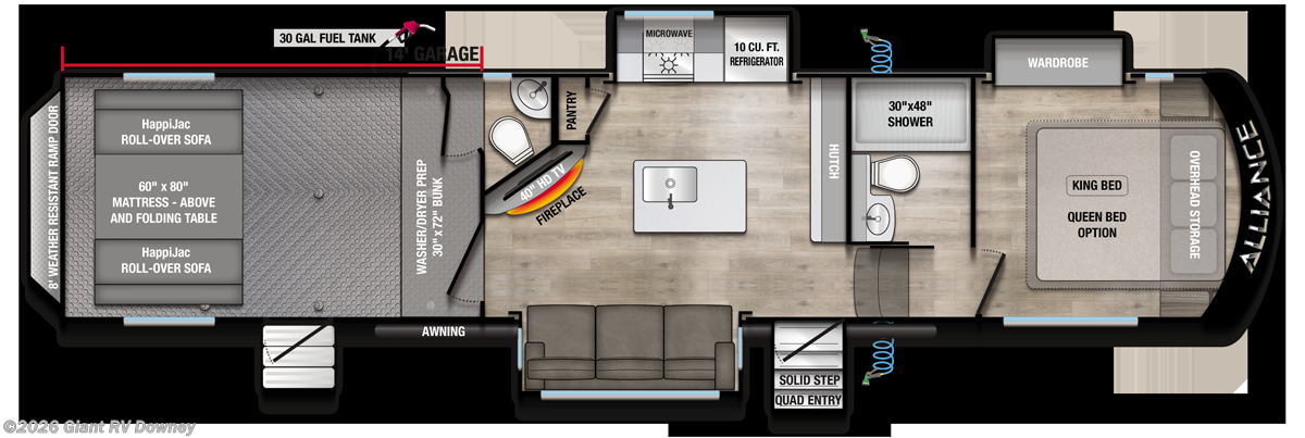 2026 Alliance RV Valor 35A14 - New Fifth Wheel For Sale by Giant RV in Downey, California