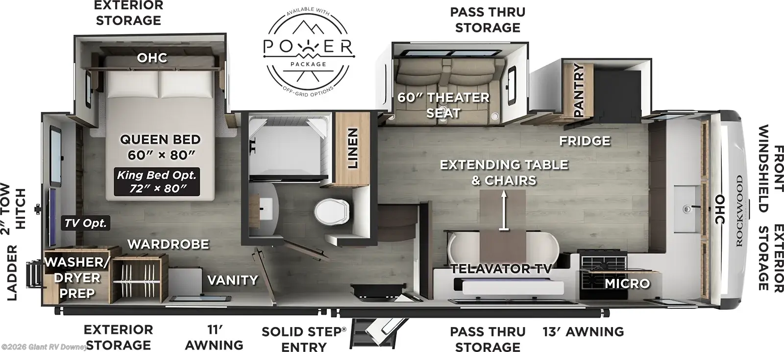 2027 Forest River Rockwood Signature 290SFK - New Fifth Wheel For Sale by Giant RV in Downey, California