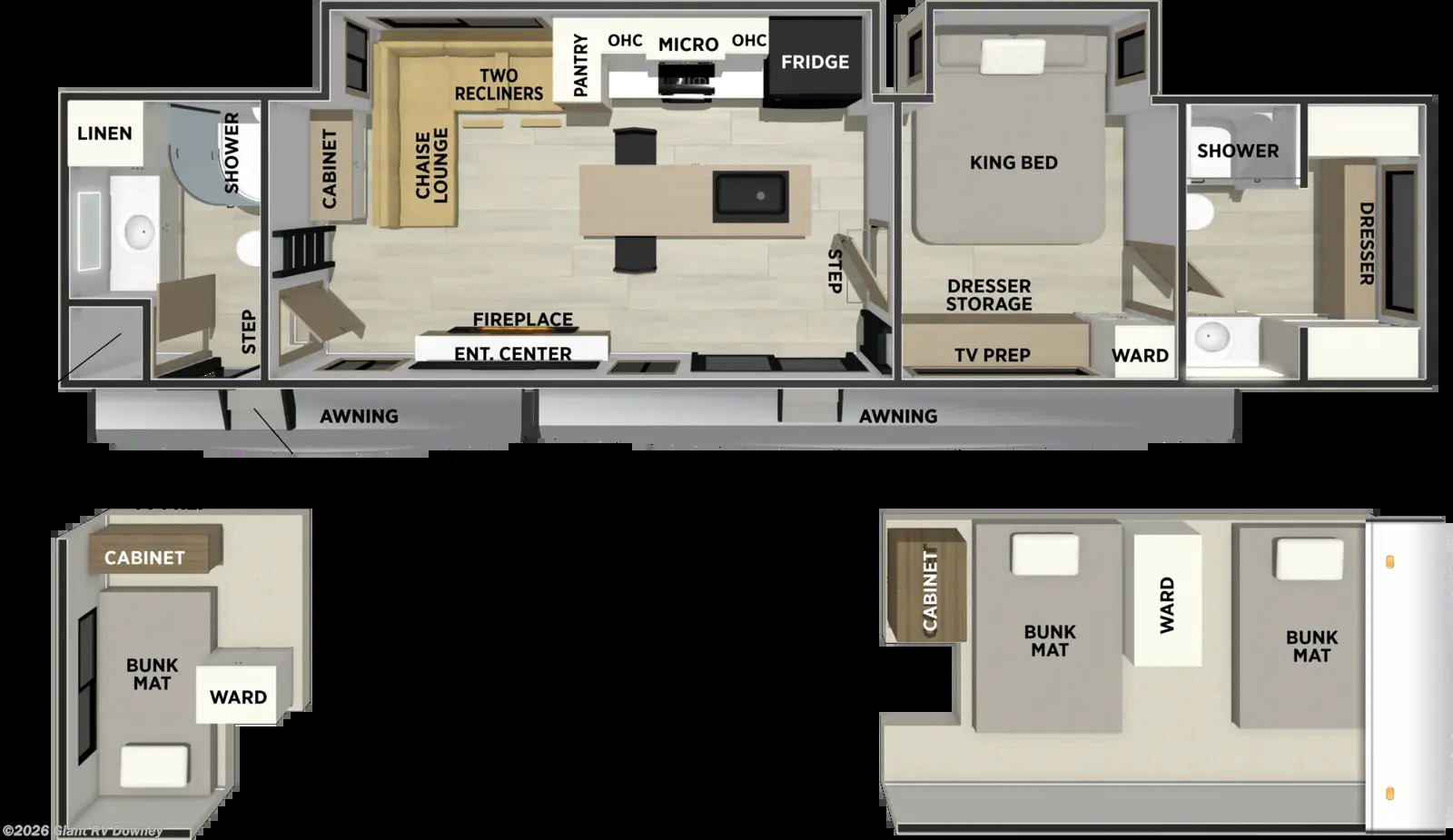 2027 Forest River Sierra Destination 411DBDL - New Destination Trailer For Sale by Giant RV in Downey, California
