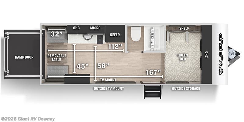 2022 Forest River Cherokee Wolf Pup 18RJB - Used Travel Trailer For Sale by Giant RV in Downey, California