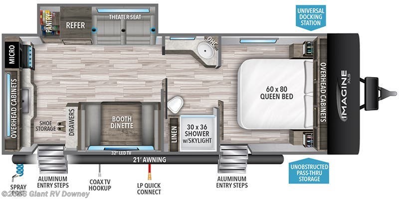 2023 Grand Design Imagine XLS 23LDE - Used Travel Trailer For Sale by Giant RV in Downey, California