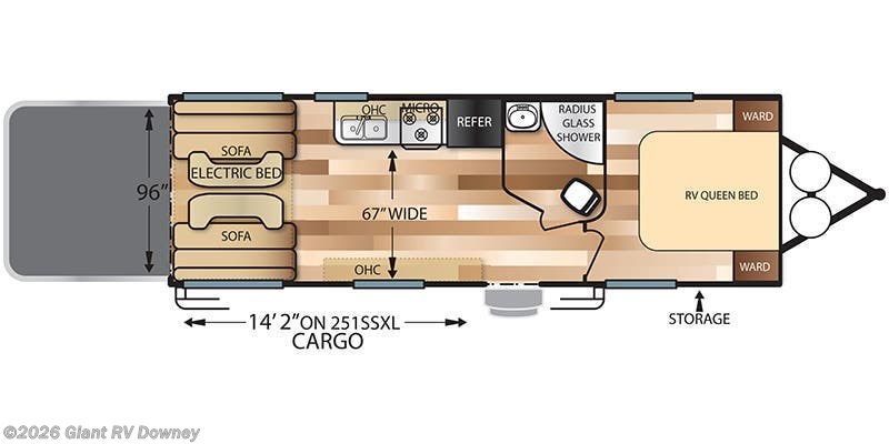 2018 Forest River Salem Cruise Lite West 251SSXL - Used Toy Hauler For Sale by Giant RV in Downey, California