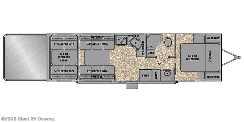 2016 EverGreen RV Reactor 27FS - Used Toy Hauler For Sale by Giant RV in Downey, California