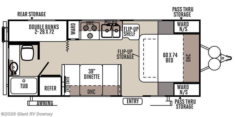 2015 Forest River Rockwood Mini Lite 2306 - Used Travel Trailer For Sale by Giant RV in Downey, California