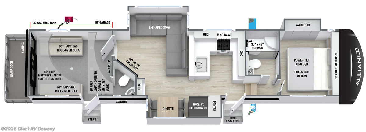 2027 Alliance RV Valor All-Access 36A10 - New Fifth Wheel For Sale by Giant RV in Downey, California