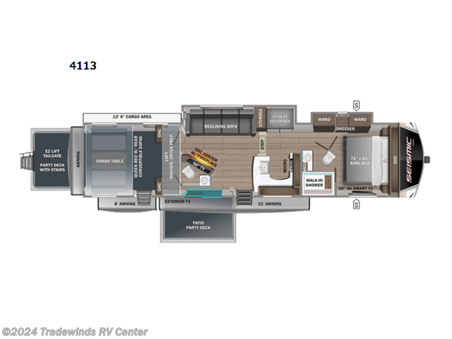 New 2023 Jayco Seismic Luxury Series 4113 available in Clio, Michigan