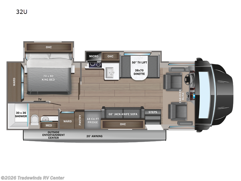 2023 Jayco Seneca XT 32U - New Super C For Sale by Tradewinds RV Center in Clio, Michigan features Slideout