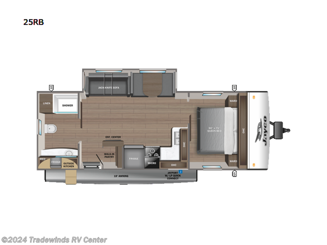 2024 Jayco Jay Feather 25RB - New Travel Trailer For Sale by Tradewinds RV Center in Clio, Michigan