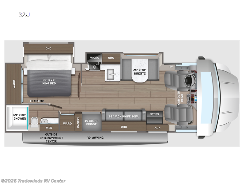 2024 Jayco Greyhawk XL 32U - New Super C For Sale by Tradewinds RV Center in Clio, Michigan features Slideout