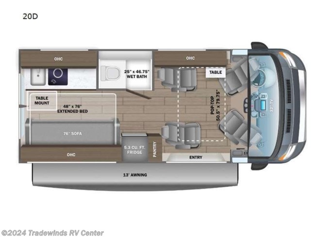 2024 Jayco Swift 20D - New Class B For Sale by Tradewinds RV Center in Clio, Michigan