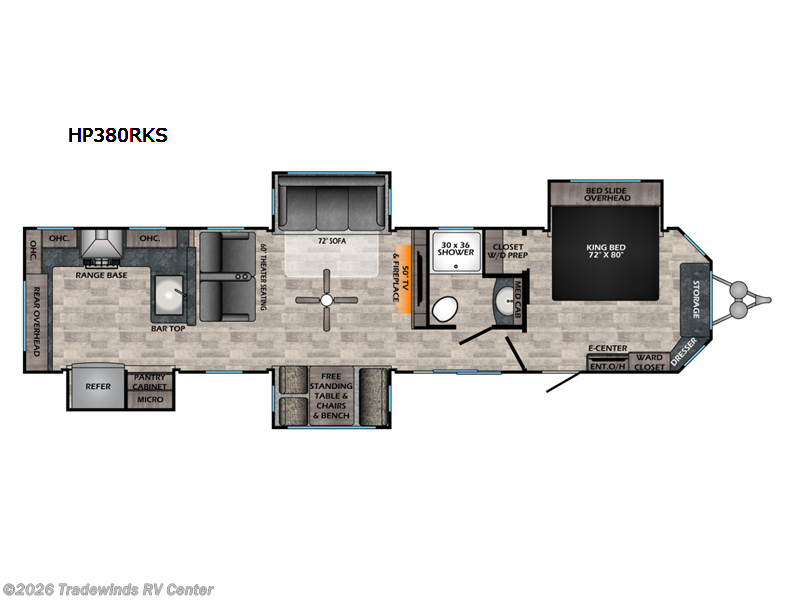 2023 CrossRoads Hampton 380RKS - New Destination Trailer For Sale by Tradewinds RV Center in Clio, Michigan features Slideout