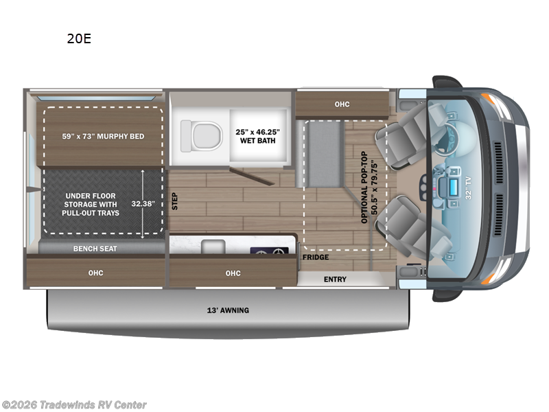 2026 Jayco Swift 20E - New Class B For Sale by Tradewinds RV Center in Clio, Michigan