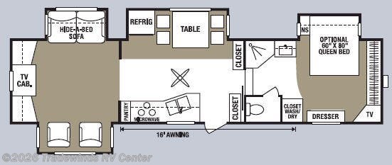 2008 K-Z Durango LX D3553PX4 - Used Fifth Wheel For Sale by Tradewinds RV Center in Clio, Michigan features Slideout