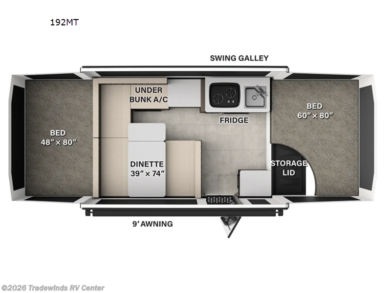 2026 Forest River Flagstaff MAC Series 192MT - New Popup For Sale by Tradewinds RV Center in Clio, Michigan