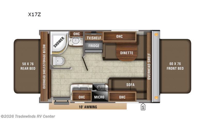 2019 Jayco Jay Feather X17Z - Used Travel Trailer For Sale by Tradewinds RV Center in Clio, Michigan
