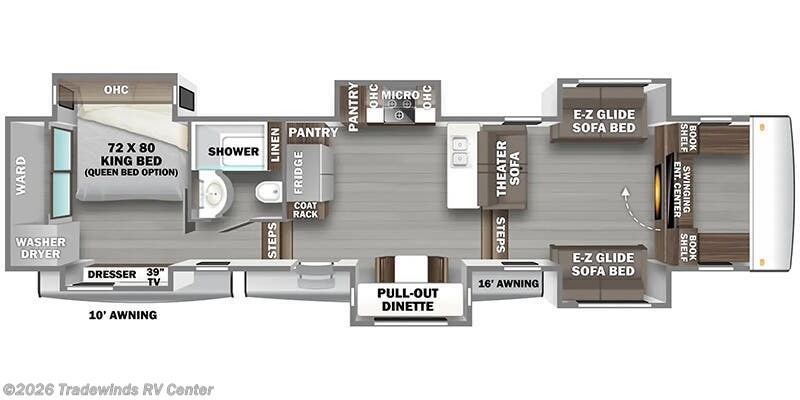 2026 Forest River RiverStone 425FO - New Fifth Wheel For Sale by Tradewinds RV Center in Clio, Michigan
