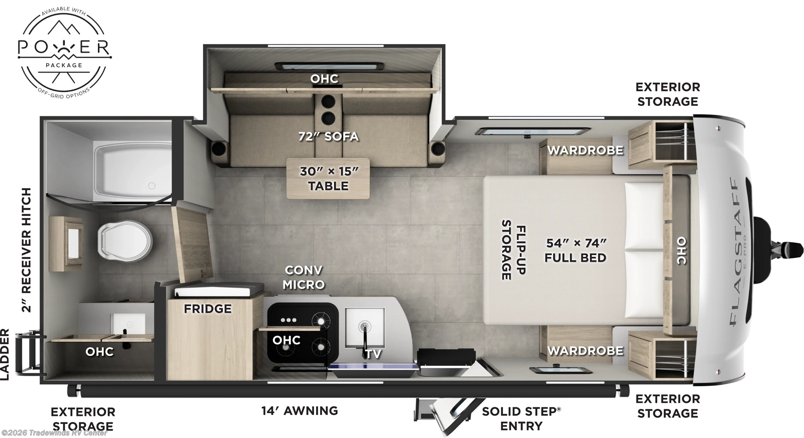 2026 Flagstaff E-Pro E20FBS by Forest River from Tradewinds RV Center in Clio, Michigan
