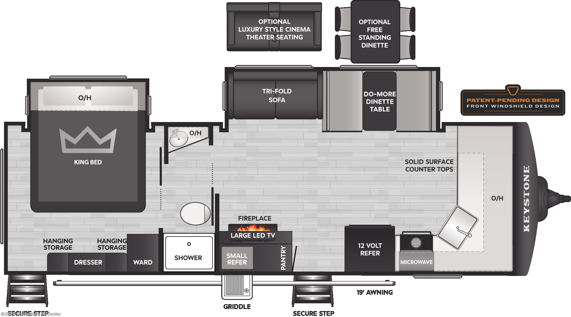 2026 Keystone Bullet Premium 265FKS - New Travel Trailer For Sale by Tradewinds RV Center in Clio, Michigan