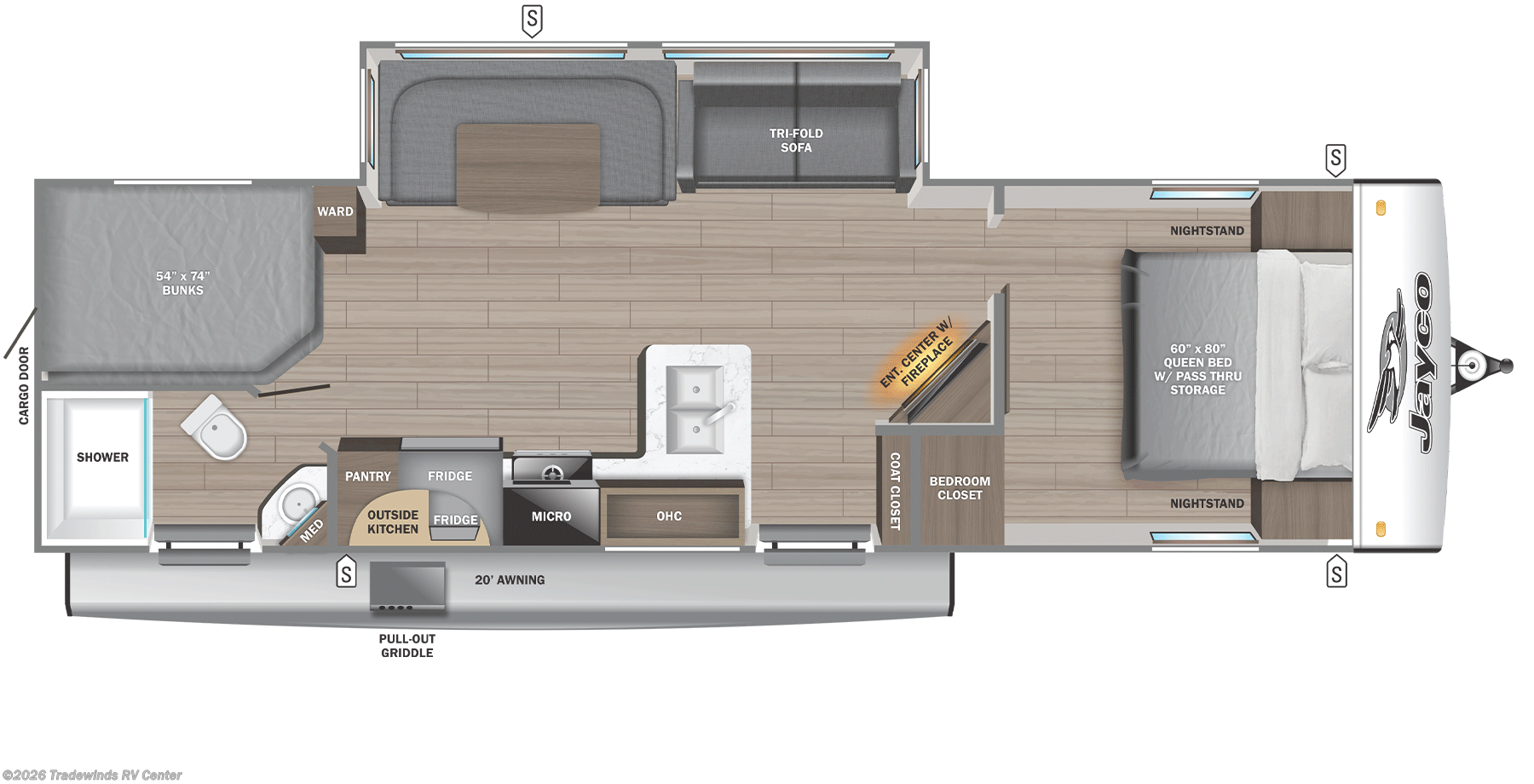 2026 Jay Feather 29BHB by Jayco from Tradewinds RV Center in Clio, Michigan