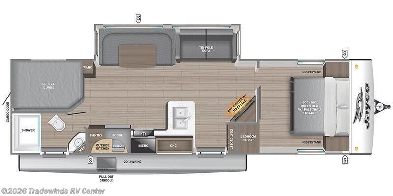 2026 Jayco Jay Feather 29BHB - New Travel Trailer For Sale by Tradewinds RV Center in Clio, Michigan
