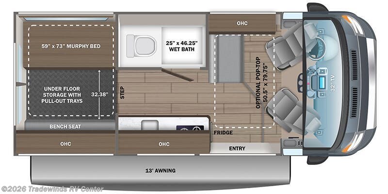 2026 Jayco Swift 20E - New Class B For Sale by Tradewinds RV Center in Clio, Michigan