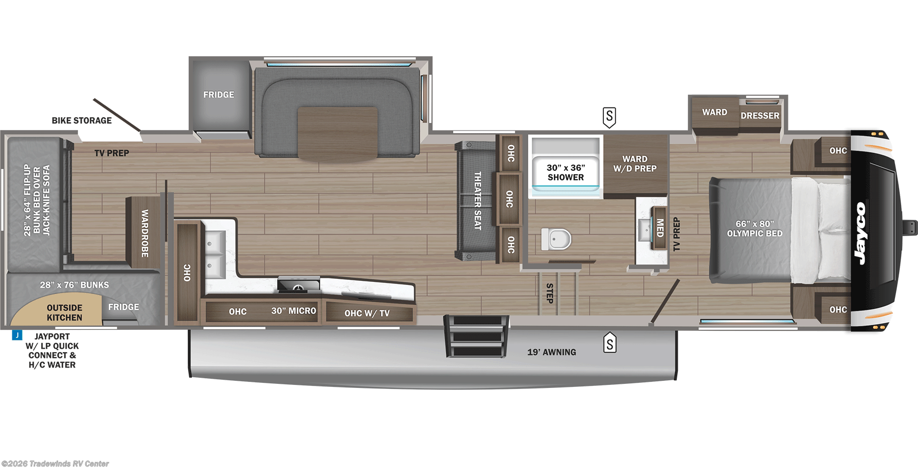 2026 Eagle HT 31QCD by Jayco from Tradewinds RV Center in Clio, Michigan