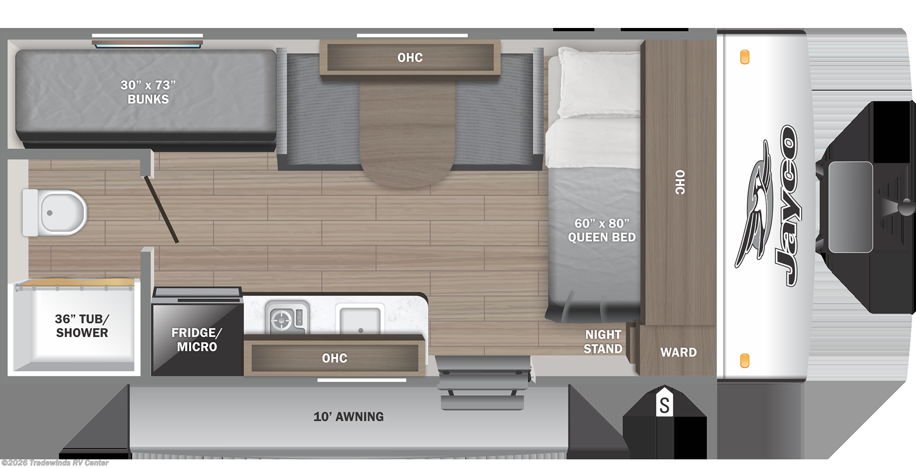 2026 Jayco Jay Feather Air SL 17BHSL - New Travel Trailer For Sale by Tradewinds RV Center in Clio, Michigan