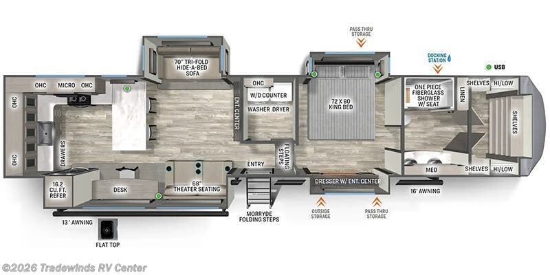 2025 Forest River Sierra 3800RK - New Fifth Wheel For Sale by Tradewinds RV Center in Clio, Michigan