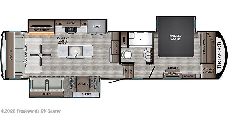 2023 CrossRoads Redwood RW3401RL - New Fifth Wheel For Sale by Tradewinds RV Center in Clio, Michigan