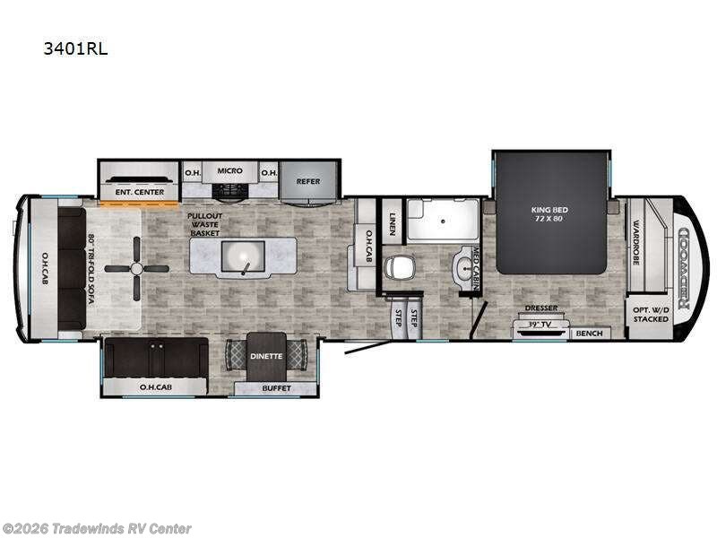 2023 Redwood RW3401RL by CrossRoads from Tradewinds RV Center in Clio, Michigan