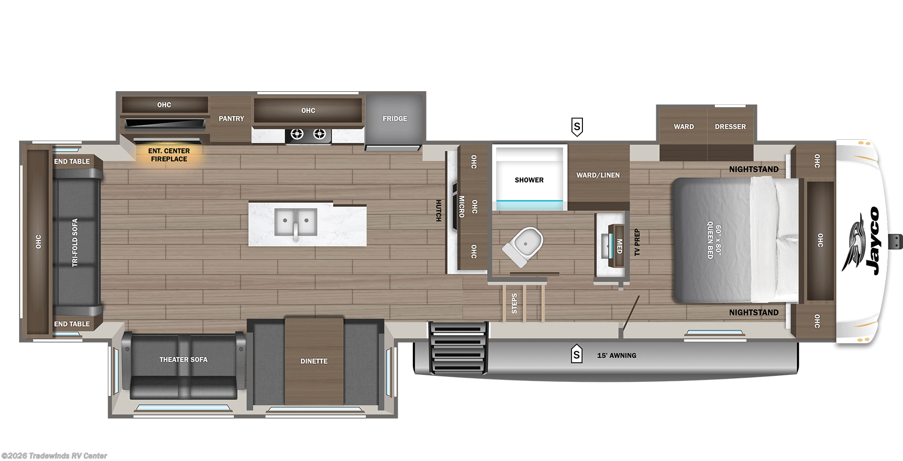 2026 Jayco Eagle SLE 30RLT - New Fifth Wheel For Sale by Tradewinds RV Center in Clio, Michigan