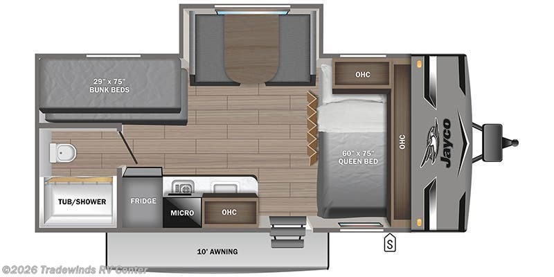 2024 Jayco Jay Flight SLX 184BS - Used Travel Trailer For Sale by Tradewinds RV Center in Clio, Michigan