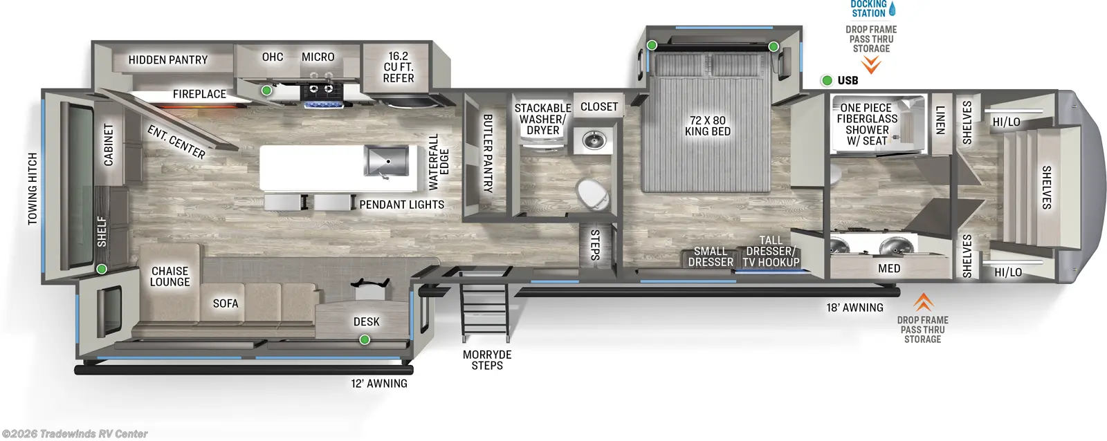 2025 Sierra 3900HBLR by Forest River from Tradewinds RV Center in Clio, Michigan