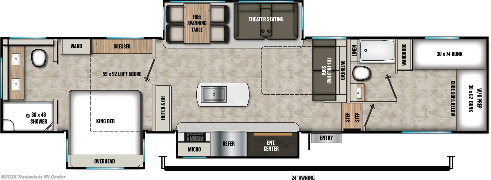 2027 Coachmen Chaparral 375BAF - New Fifth Wheel For Sale by Tradewinds RV Center in Clio, Michigan