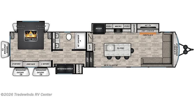 2025 CrossRoads Hampton HP395BAM - New Destination Trailer For Sale by Tradewinds RV Center in Clio, Michigan