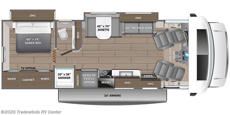 2026 Jayco Greyhawk 29MV - New Class C For Sale by Tradewinds RV Center in Clio, Michigan