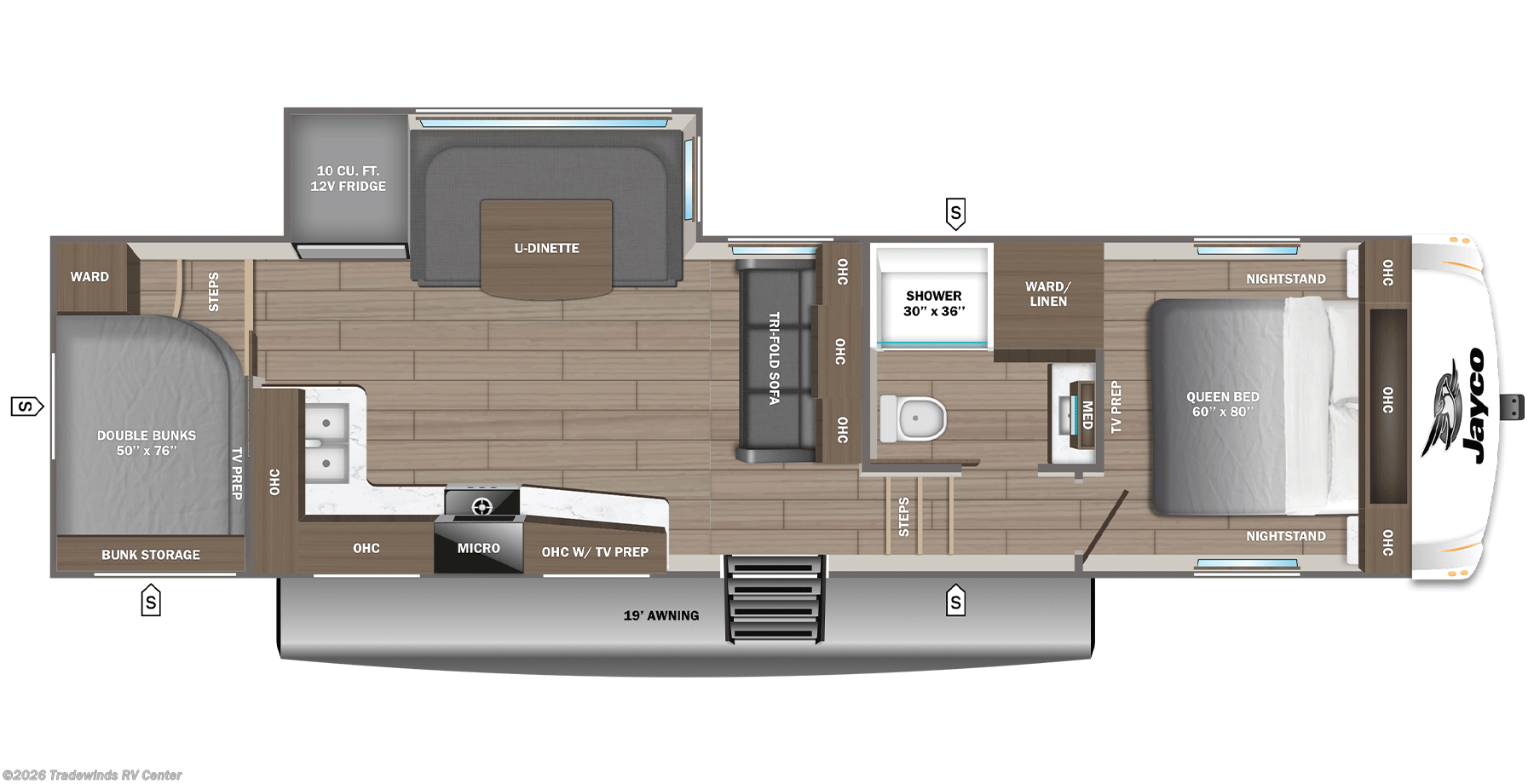 2027 Jayco Eagle SLE 28BHU - New Fifth Wheel For Sale by Tradewinds RV Center in Clio, Michigan