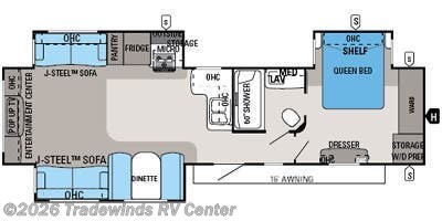 2015 Jayco Eagle 338 RETS - Used Travel Trailer For Sale by Tradewinds RV Center in Clio, Michigan