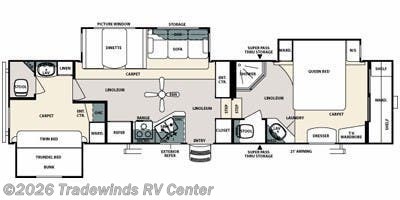 2009 Forest River Sierra 316BHT - Used Fifth Wheel For Sale by Tradewinds RV Center in Clio, Michigan